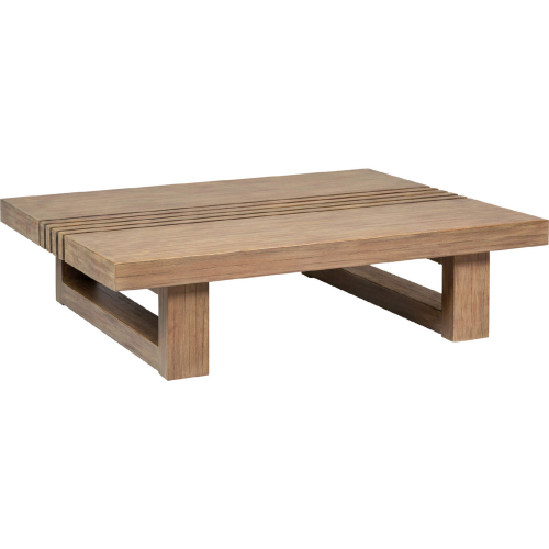 Vivid Outdoor Coffee Table in Light Eucalyptus Wood