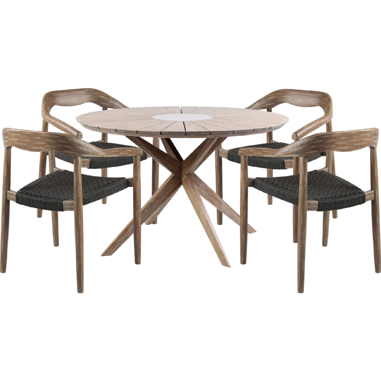 Eucalyptus wood outdoor online dining table