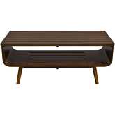 Alice Coffee Table in Walnut Finish Wood