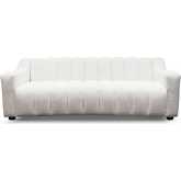 Marcus Sofa in Vertical Channel Tufted Cream Boucle Fabric