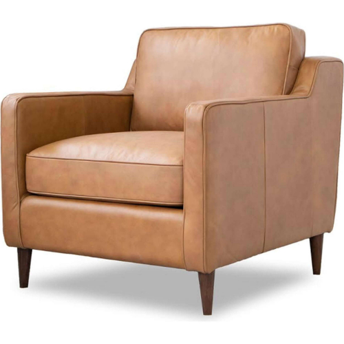 Cooper Accent Lounge Chair in Tan Leather