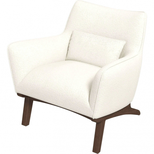 Brayden Accent Arm Chair in Beige Boucle Fabric