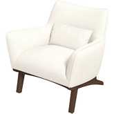 Brayden Accent Arm Chair in Beige Boucle Fabric