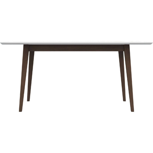 Levi 63" Dining Table in White Finish Wood