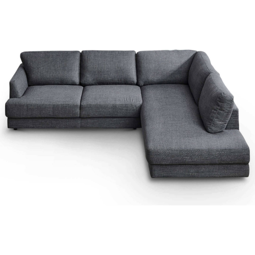 Glander Cozy Sectional Sofa w/ Right Facing Chaise in Grey Linen