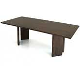 Alden 86.60" Dining Table in Walnut Brown Finish