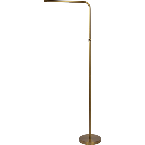 Verve Adjustable Led Floor Lamp in Brass Gold