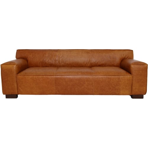 Morgan Sofa in Waxy Cognac Leather