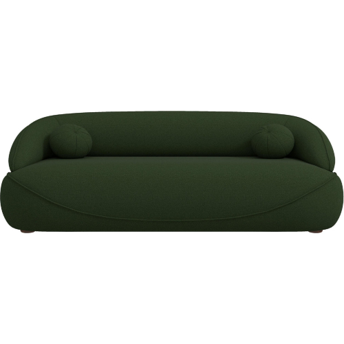 Andrew Sofa in Dark Green Boucle Fabric