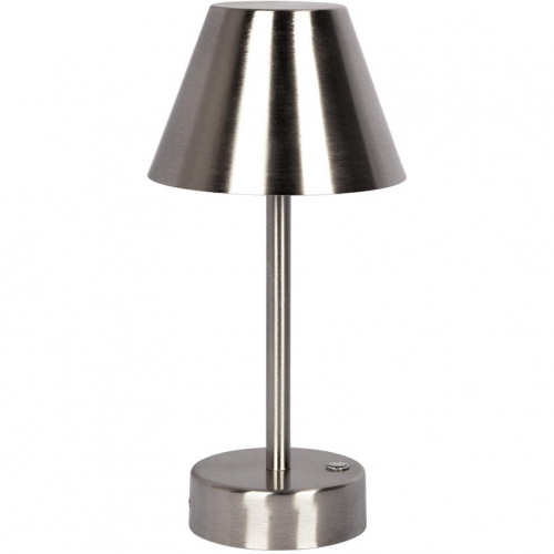 Elegance Rechargeable LED Table Lamp in Brushed Nickel