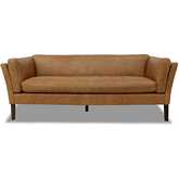 York Sofa in Waxy Tan Leather