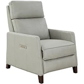 James Zero Gravity Power Recliner w/ Power Head Rest & Lumbar in Chromium Leather