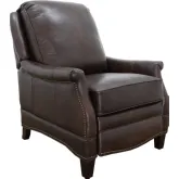 Ashebrooke Push Thru The Arms Manual Recliner in Creede Fudge Leather