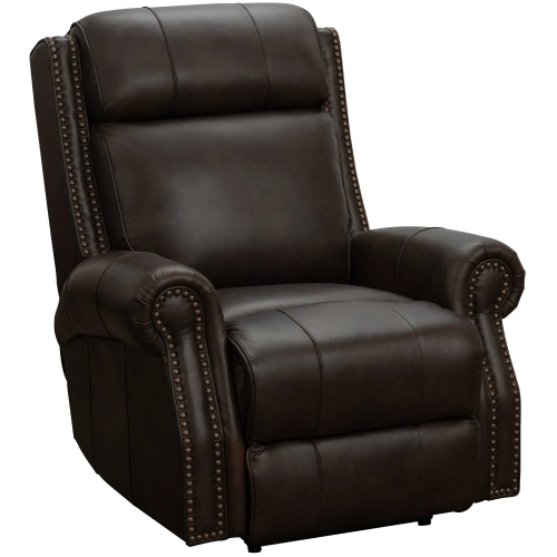 Blair Big & Tall Power Recliner w/ Power Headrest in Ashford Walnut Leather