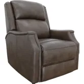 Conrad Big & Tall Power Recliner with Power Head Rest & Lumbar in Mousse Brown Leather