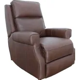 Durham Power Recliner with Power Head Rest & Lumbar in Clifton Chocolate Brown Top Grain Leather