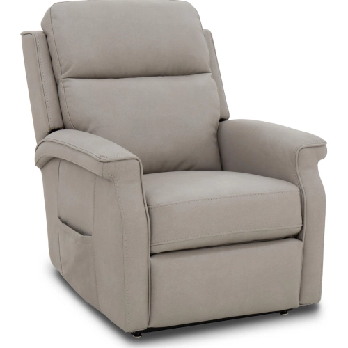 Lena Power Lift Recliner w/ Head Rest, Lumbar & Heat in Dove Performance Fabric