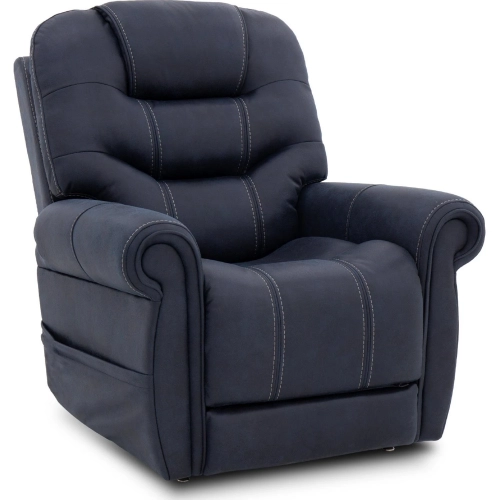 Lucas Power Lift Recliner w/ Head Rest, Lumbar & Heat in Ocean Blue Performance Fabric