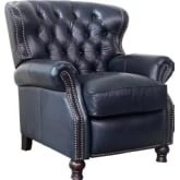 Presidential Manual Recliner in Shoreham Blue Leather