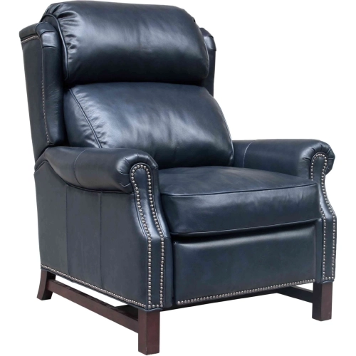 Thornfield Manual Recliner in Shoreham Blue Top Grain Leather