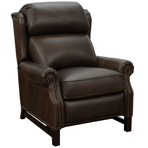 Thornfield Manual Recliner in Ashford Walnut Top Grain Brown Leather