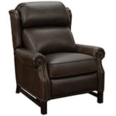 Thornfield Manual Recliner in Ashford Walnut Top Grain Brown Leather