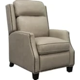 Van Buren Manual Recliner in Shoreham Beige Cream Leather