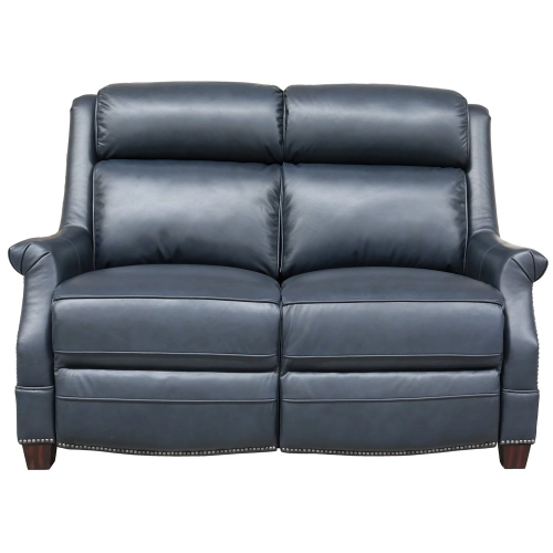 Warrendale Power Reclining Loveseat in Shoreham Blue Leather