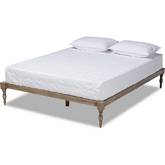 Iseline Full Platform Bed in Antique Gray Wood