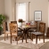 Norah 7 Piece Dining Set in Gray Fabric & Walnut Finish Wood