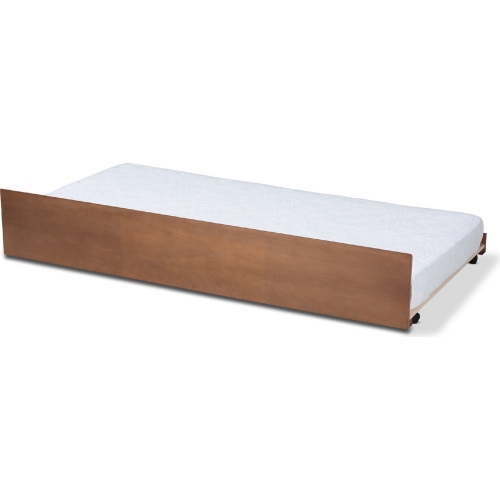 Toveli Twin Trundle Bed in Ash Walnut Finish