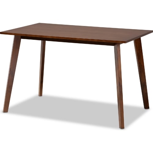 Britte 47" Dining Table in Walnut Brown Finish