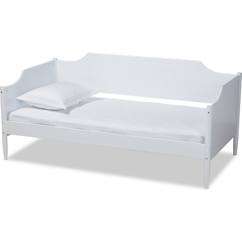 Alya Twin Daybed in White Wood