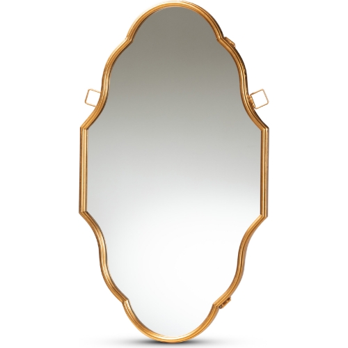 Dennis Wall Mirror in Antique Gold