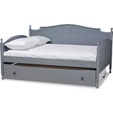 Mara Full Daybed w/ Trundle in Cottage Gray Wood