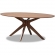 Monte 71" Oval Dining Table in Walnut Brown Finish Wood