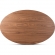 Monte 71" Oval Dining Table in Walnut Brown Finish Wood