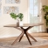 Monte 71" Oval Dining Table in Walnut Brown Finish Wood