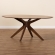 Monte 71" Oval Dining Table in Walnut Brown Finish Wood