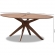 Monte 71" Oval Dining Table in Walnut Brown Finish Wood