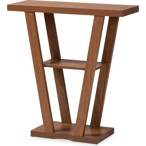 Boone Console Table in Walnut Brown Wood