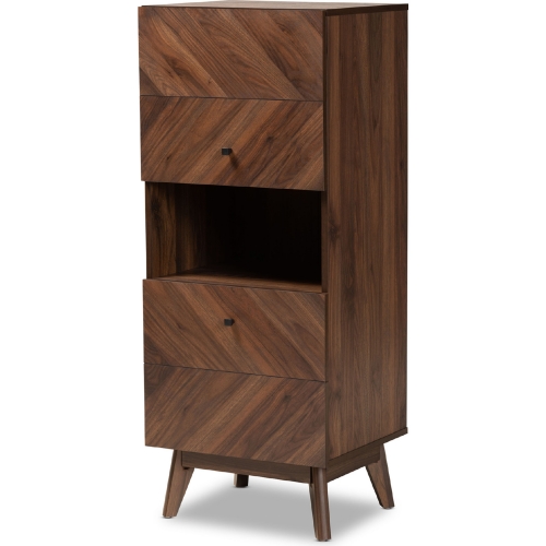 Hartman Storage Cabinet in Walnut Finish Wood