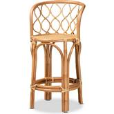 Diana Counter Stool in Natural Finish Rattan