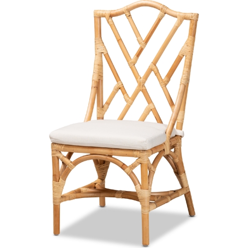 Sonia Dining Chair in Natural Finish Rattan