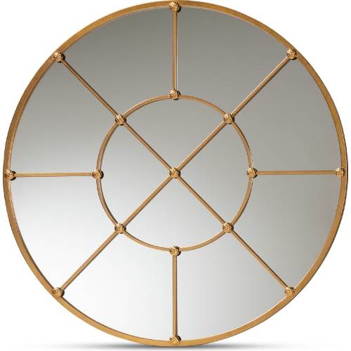 Ohara Mirror in Gold Metal