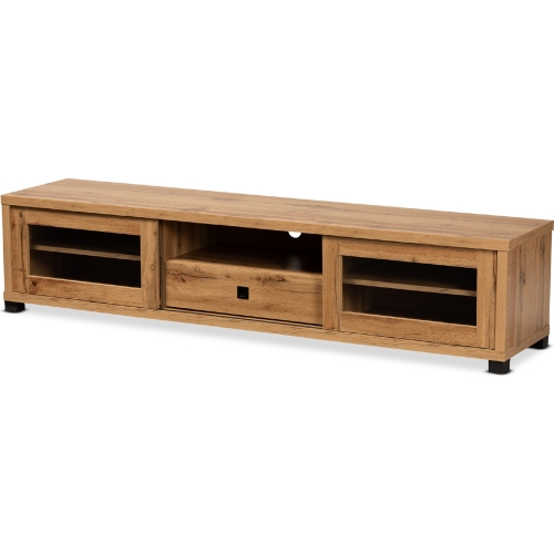 Beasley 70" TV Stand w/ 1 Drawer in Oak Brown Wood