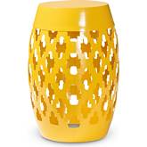 Branson Outdoor Side Table in Yellow Finish Metal