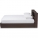 Larsine Queen Platform Storage Bed in Wenge Brown Finish