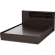 Larsine Queen Platform Storage Bed in Wenge Brown Finish