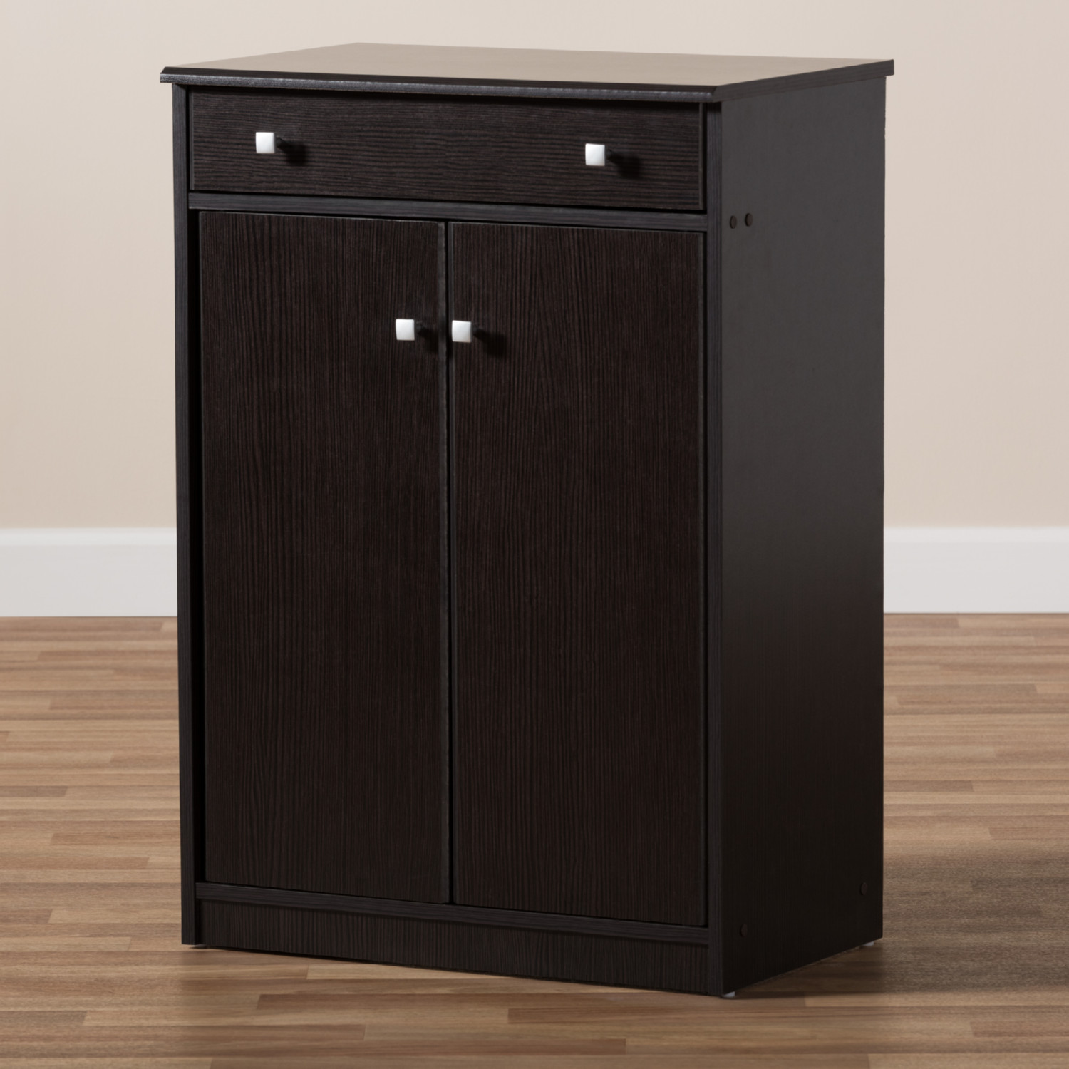 Baxton MH7021 Wenge Shoe Rack Dariell Shoe Cabinet in Wenge Brown